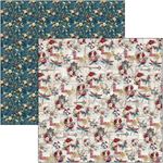Blocco di Carte Scrap Bohemian Burgundy Paper Pad cm 30 x 30