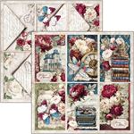 Blocco di Carte Scrap Bohemian Burgundy Paper Pad cm 30 x 30