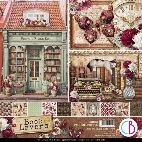 Blocco di Carte Scrap Book Lovers Patterns Pad cm 30 x 30