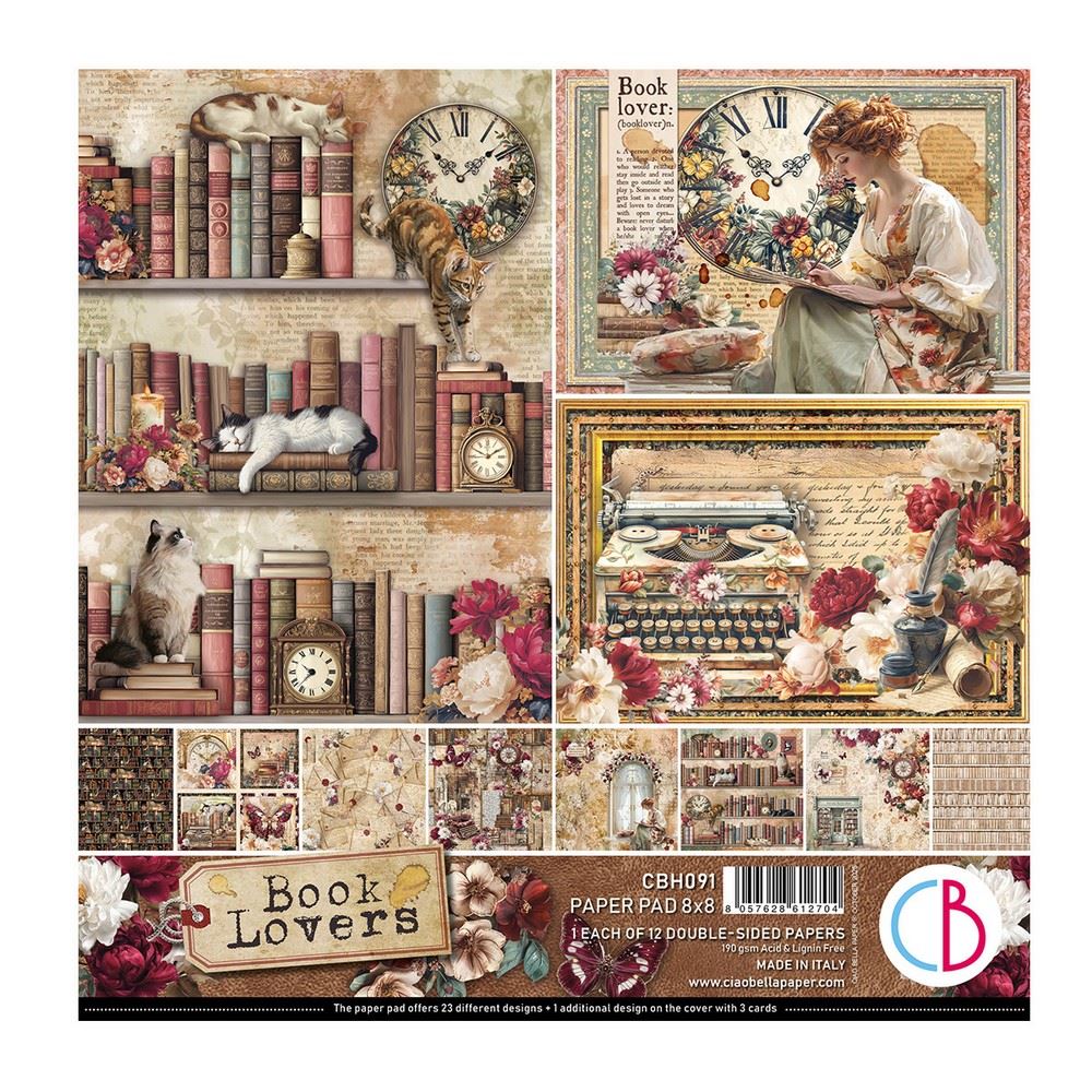 Blocco di Carte Scrap Book Lovers cm 20 x 20