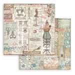 Blocco di Carte Scrap Brocante Antiques cm 20 X 20