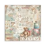 Blocco di Carte Scrap Brocante Antiques cm 30 X 30