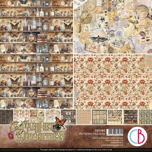 Blocco di Carte Scrap Cabinet of Curiosities Patterns Pad cm 30 x 30