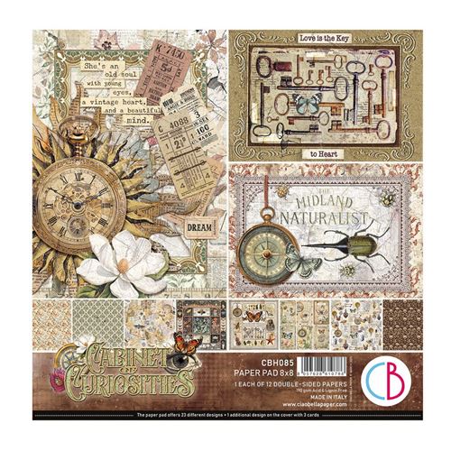 Blocco di Carte Scrap Cabinet of Curiosity cm 20 x 20