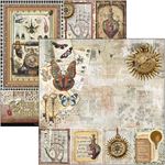 Blocco di Carte Scrap Cabinet of Curiosity cm 30 x 30