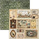 Blocco di Carte Scrap Cabinet of Curiosity cm 30 x 30
