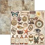Blocco di Carte Scrap Cabinet of Curiosity cm 30 x 30