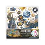 Blocco di Carte Scrap Celestial Fussy Cut Pad cm 15 x 15