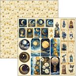 Blocco di Carte Scrap Celestial Patterns Pad cm 30 x 30