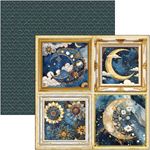 Blocco di Carte Scrap Celestial Patterns Pad cm 30 x 30