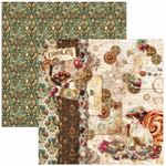 Blocco di Carte Scrap Chocolate Wanderlust Pad cm 20 x 20