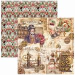 Blocco di Carte Scrap Chocolate Wanderlust Pad cm 20 x 20