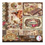 Blocco di Carte Scrap Chocolate Wanderlust Pad cm 20 x 20