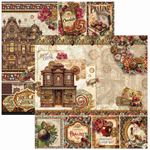 Blocco di Carte Scrap Chocolate Wanderlust Paper Pad cm 30 x 30