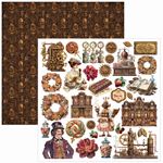 Blocco di Carte Scrap Chocolate Wanderlust Paper Pad cm 30 x 30