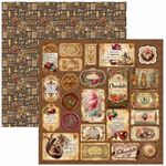 Blocco di Carte Scrap Chocolate Wanderlust Patterns Pad cm 30 x 30