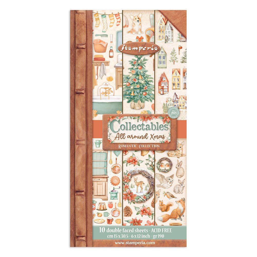 Blocco di Carte Scrap Collectables All Around Christmas
