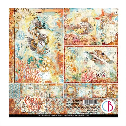 Blocco di Carte Scrap Coral Reef cm 20 x 20