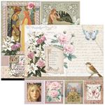 Blocco di Carte Scrap Courtly Love Pad cm 20 x 20