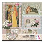Blocco di Carte Scrap Courtly Love Pad cm 20 x 20