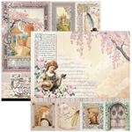 Blocco di Carte Scrap Courtly Love Paper Pad cm 30 x 30