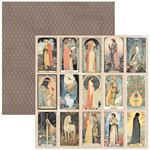 Blocco di Carte Scrap Courtly Love Patterns Pad cm 30 x 30