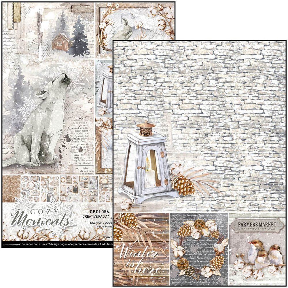 Blocco di Carte Scrap Cozy Moments A4