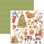 Blocco di Carte Scrap Dear Santa cm 30 x 30