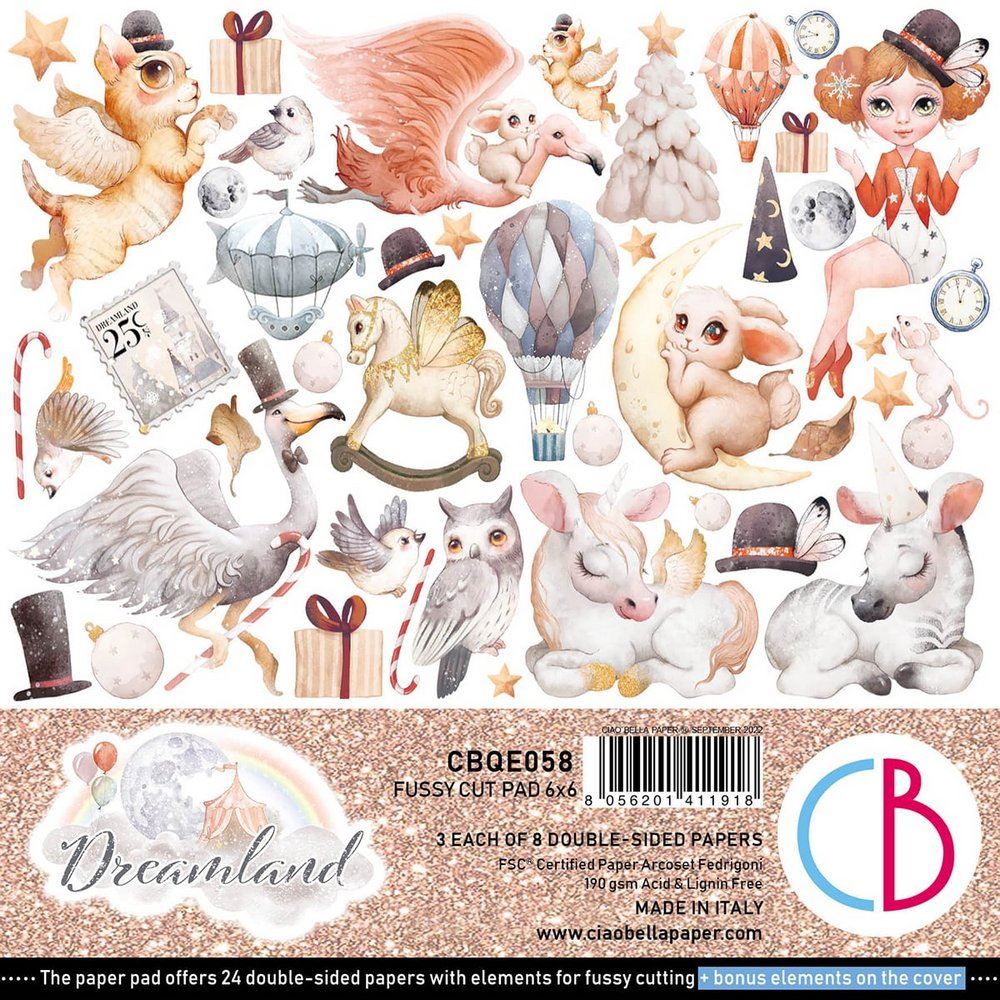 Blocco di Carte Scrap Dreamland cm 15 x 15