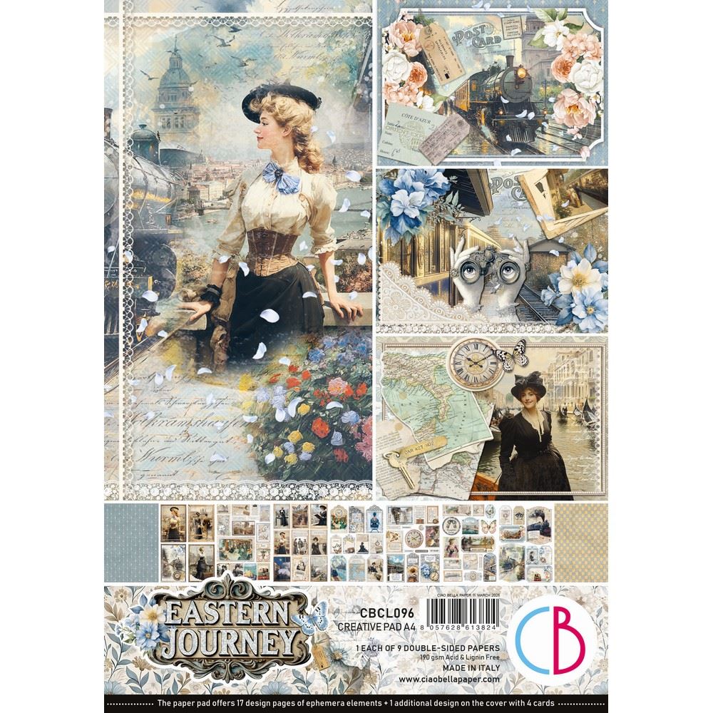 Blocco di Carte Scrap Eastern Journey Creative Pad A4