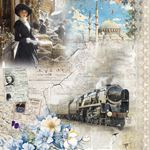 Blocco di Carte Scrap Eastern Journey Pad cm 20 x 20