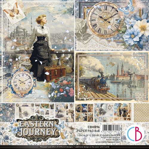 Blocco di Carte Scrap Eastern Journey Pad cm 20 x 20
