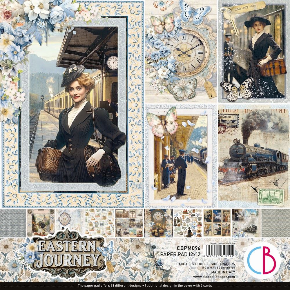 Blocco di Carte Scrap Eastern Journey Paper Pad cm 30 x 30