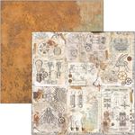Blocco di Carte Scrap Engine of the Future cm 30 x 30