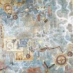 Blocco di Carte Scrap Engine of the Future cm 30 x 30