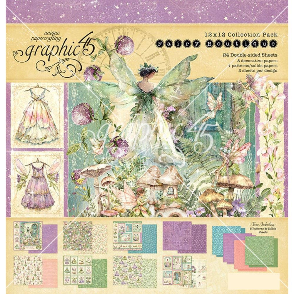 Blocco di Carte Scrap Fairy Boutique cm 30 x 30