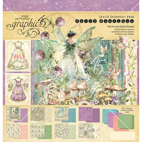 Blocco di Carte Scrap Fairy Boutique cm 30 x 30