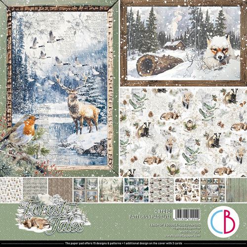 Blocco di Carte Scrap Forest Tales Patterns Pad cm 30 x 30