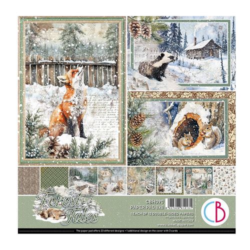 Blocco di Carte Scrap Forest Tales cm 20 x 20