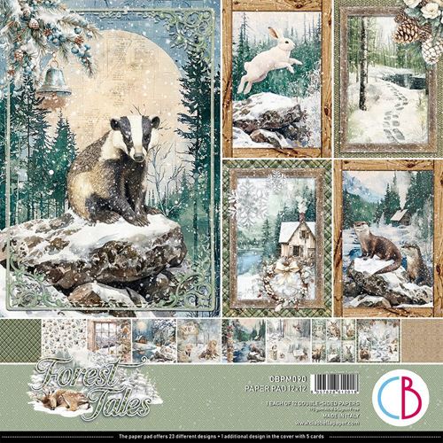 Blocco di Carte Scrap Forest Tales cm 30 x 30
