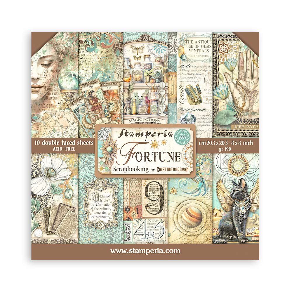 Blocco di Carte Scrap Fortune cm 20 X 20