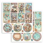 Blocco di Carte Scrap Furry Friends 2 cm 20 x 20