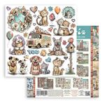 Blocco di Carte Scrap Furry Friends 2 cm 20 x 20