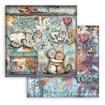 Blocco di Carte Scrap Furry Friends 2 cm 20 x 20