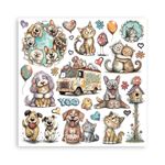 Blocco di Carte Scrap Furry Friends 2 cm 30 X 30
