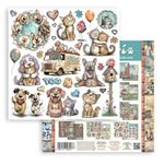 Blocco di Carte Scrap Furry Friends 2 cm 30 X 30