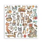 Blocco di Carte Scrap Furry Friends cm 20 X 20