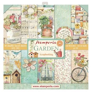 Blocco di Carte Scrap Garden