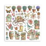 Blocco di Carte Scrap Garden cm 20 X 20