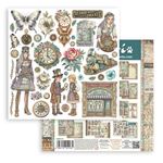 Blocco di Carte Scrap Gardens of Time cm 20 x 20